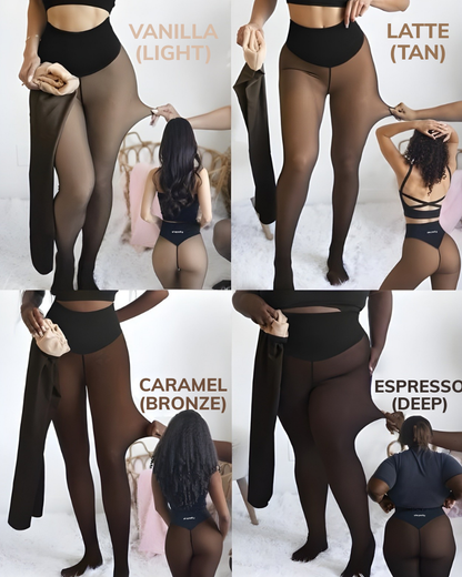 Translucent Fleece Lined Leggings