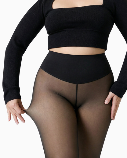 Translucent Fleece Lined Tights