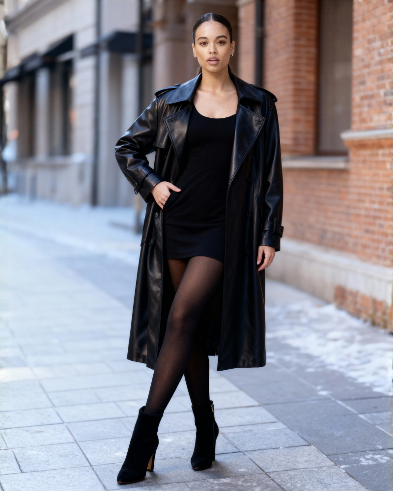 Translucent Fleece Lined Leggings