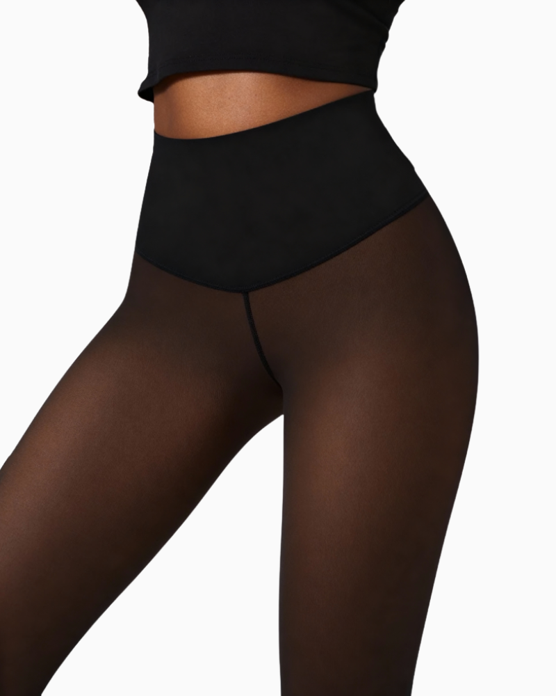 Translucent Fleece Lined Leggings